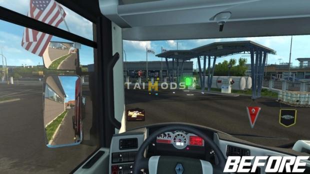 ETS2 - Realistic Mirror FOV V1.2 (1.47.x)
