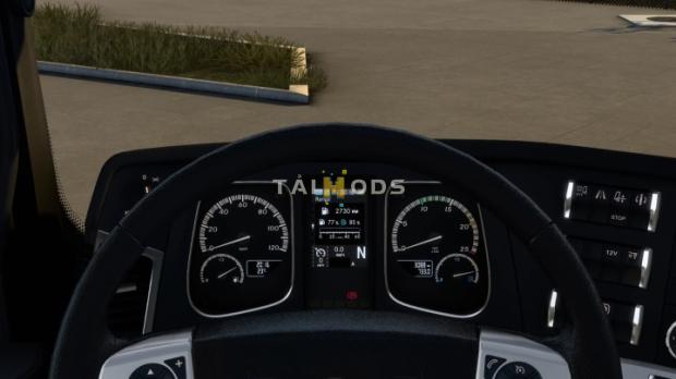 ETS2 - Mercedes-Benz Actros MP4 Improved Dashboard v1.1 (1.45.x)