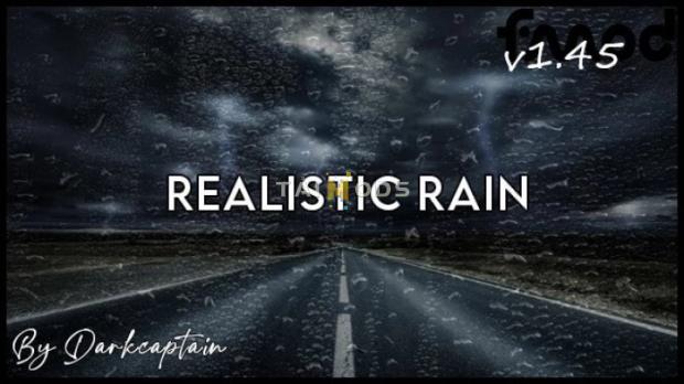 ETS2 - Realistic Rain (1.45.x)