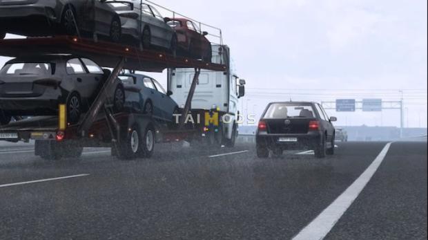 ETS2 - Realistic Rain V4.1.5 (1.45.x)