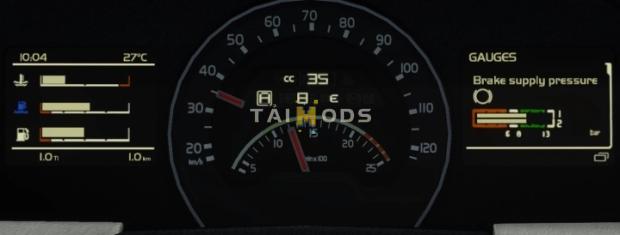 ETS2 - Volvo FH 2012 Realistic Dashboard Computer (1.45.x)