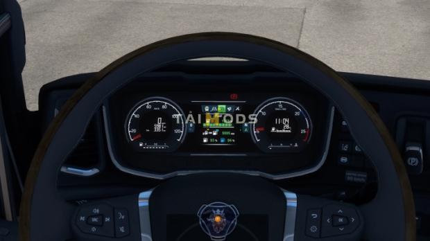 ETS2 - Scania NG Improved Dashboard (1.45.x)