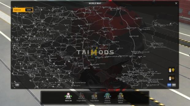ETS2 - ProMods High Quality Map Background V1.6c (1.43.x)