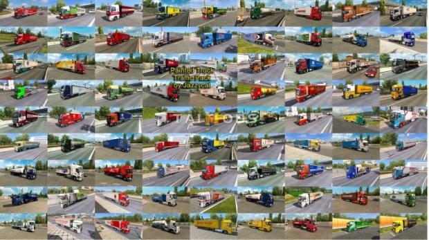 ETS2 - Painted Truck Traffic Pack v15.7 (1.45.x)