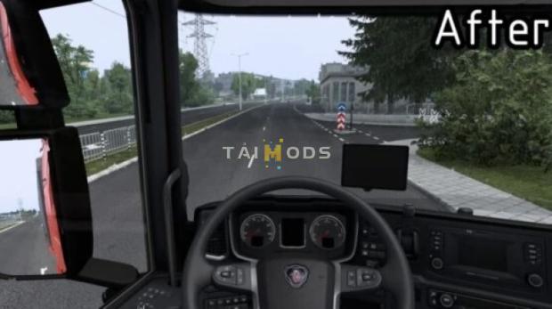 ETS2 - SCS Rain Streaks Fix V1.0 (1.43.x)