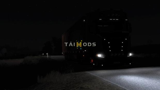 ETS2 - Brighter Low Beam & Reverse Lights V1.1 (1.43.x)