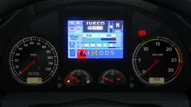 ETS2 - Iveco Stralis Realistic Dashboard Computer V1.1 (1.42.x)