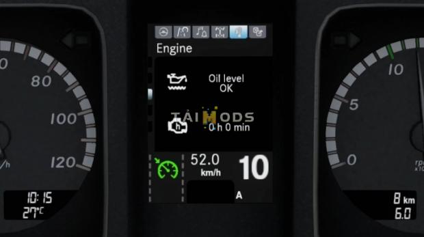 ETS2 - Mercedes-Benz New Actros Realistic Dashboard Computer V1.1 (1.42.x)
