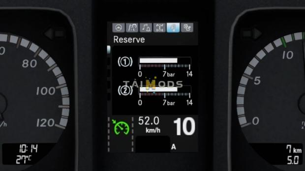 ETS2 - Mercedes-Benz New Actros Realistic Dashboard Computer V1.1 (1.42.x)