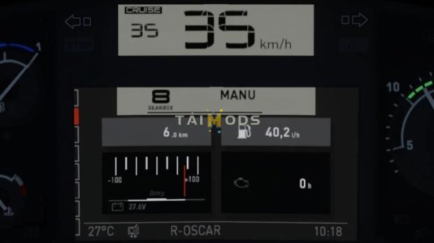 ETS2 - Renault T (+Evolution) Realistic Dashboard Computer V1.1 (1.42.x)