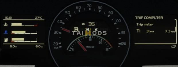 ETS2 - Volvo FH 2012 Realistic Dashboard Computer V1.1 (1.42.x)