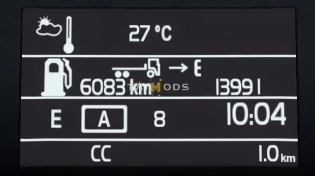 ETS2 - Volvo FH16 2009 Realistic Dashboard Computer (1.43.x)