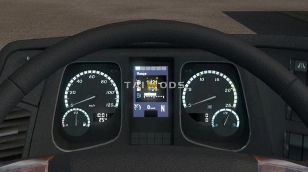 ETS2 - Mercedes-Benz New Actros Corrected Gauges (1.43.x)