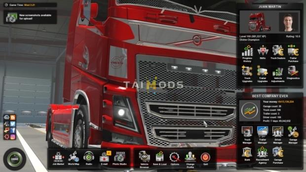 ETS2 - Save Game V8.0 (1.42.x)