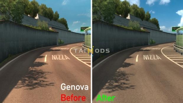 ETS2 - Hi-Res Roads (1.41.x)