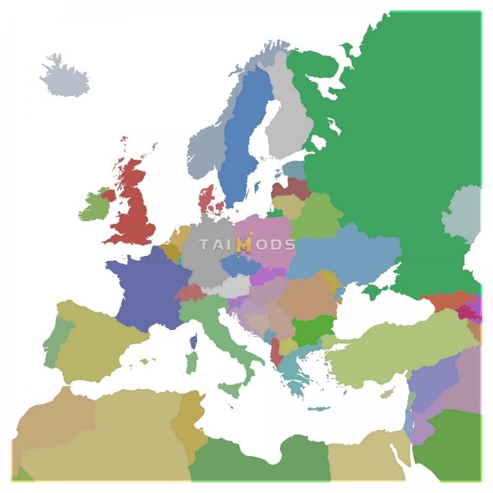 ETS2 - Political Background Map Full Release V1.0 (1.40.x)