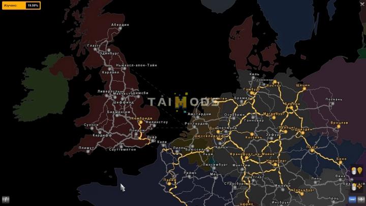 ETS2 - Political Background Map Full Release V1.0 (1.40.x)