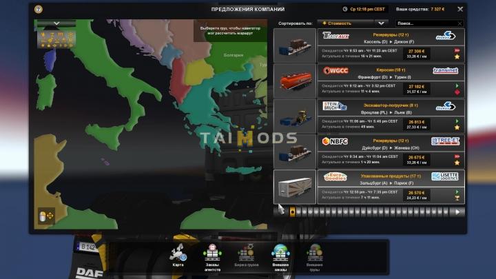 ETS2 - Political Map Background Pre-Alfa (1.40.x)