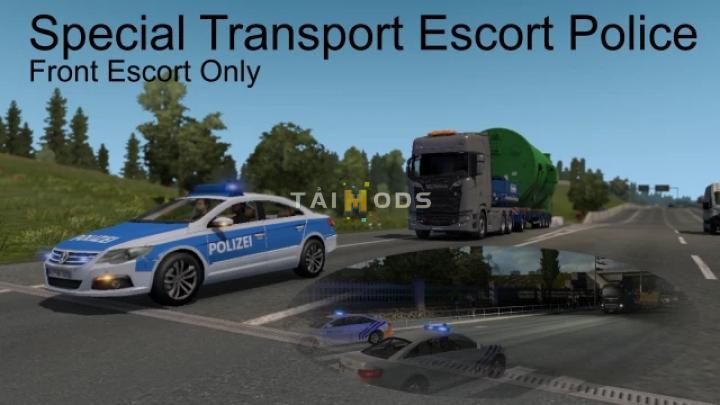 ETS2 - Special Transport Escort Police V1.2.1 (1.40.x)