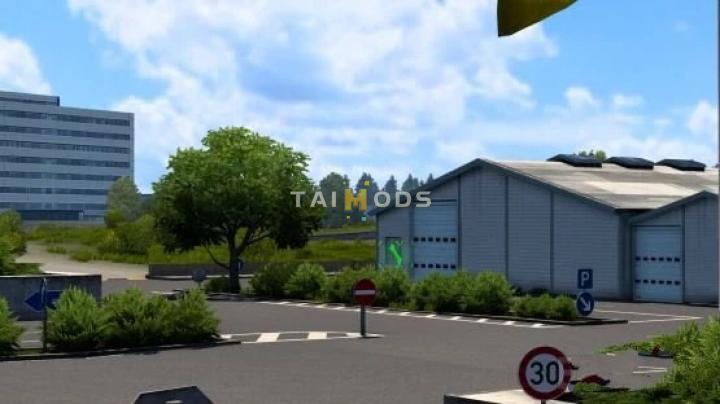 ETS2 - Warehouse in Stuttgart Flughafen V1.1 (1.40.x)