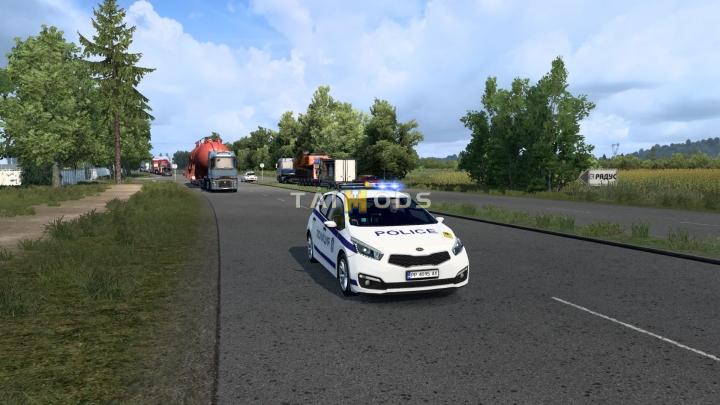 ETS2 - Special Transport Escort Police V1.3 (1.40.x)