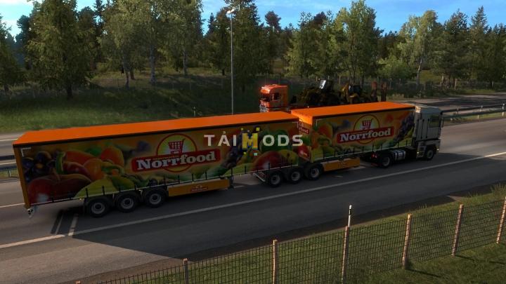 ETS2 - Multiple Trailers in Traffic Mod V7.0 (1.40.x)