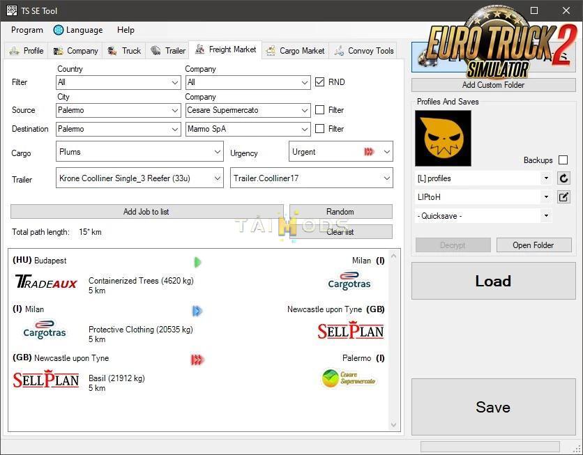 ETS2 - TS SaveEditor Tool V0.2.5.3 (1.39.x)