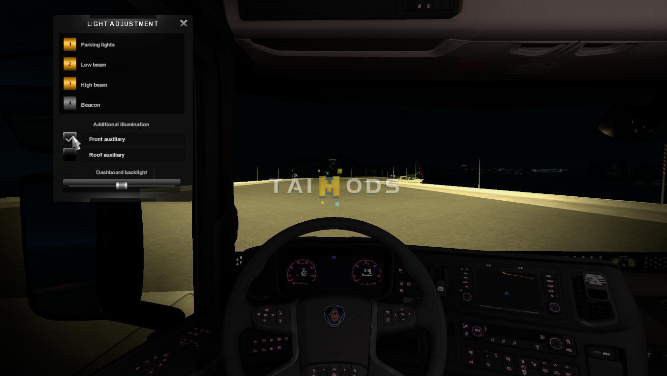 ETS2 - Scania 2016 Realistic Headlights V1.0 (1.39.x)