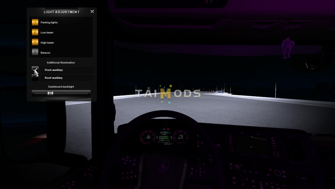 ETS2 - Scania 2016 Realistic Headlights V1.0 (1.39.x)