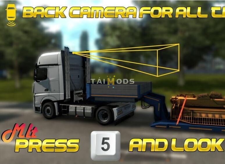 ETS2 - Back Camera for All Truck (1.39.x)