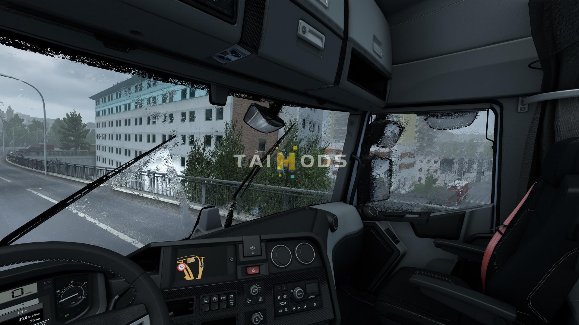 ETS2 - Realistic Heavy rain V1.0 (1.39.x)