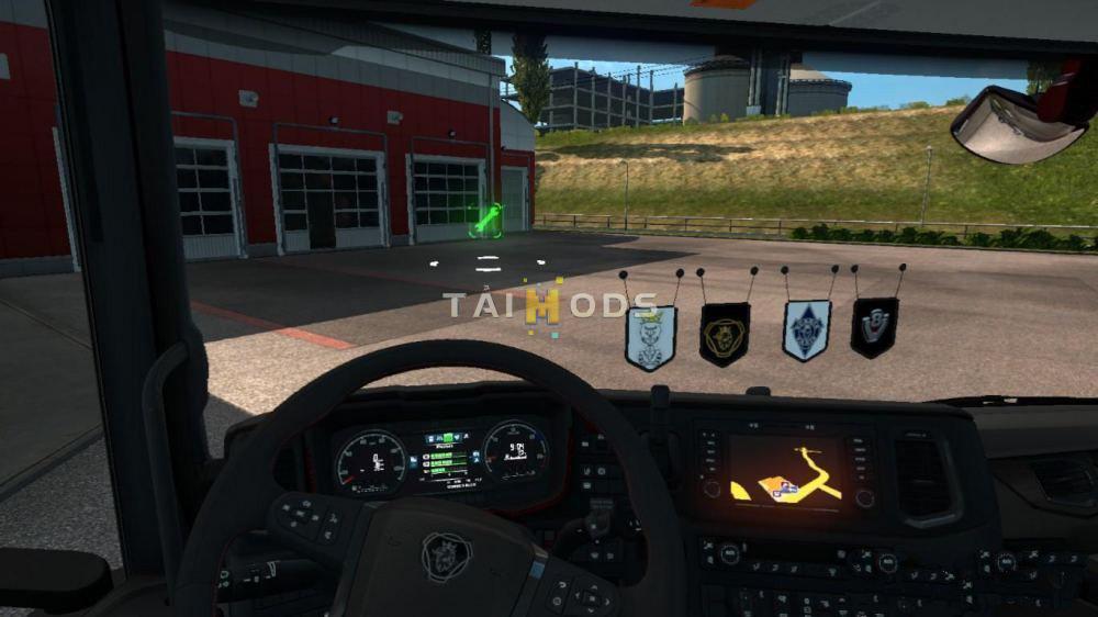 ETS2 - Scania V8 & Vabis Pennants Pack (1.38.x)