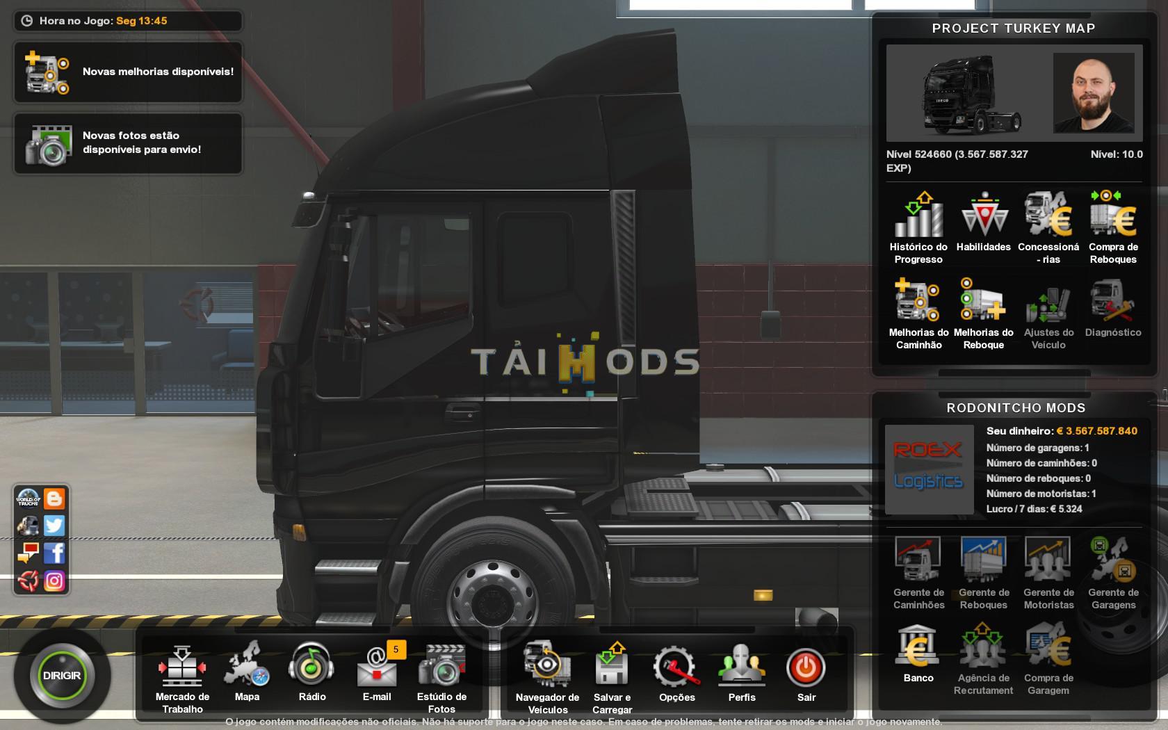 ETS2 - Poject Turkey Map V1.1 for Profile Mod (1.38.x)
