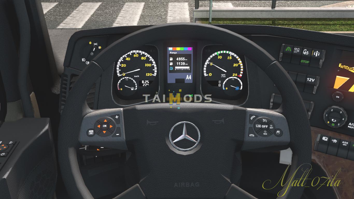 ETS2 - New Dashboard Mercedes-Benz MP4 (1.38.x)