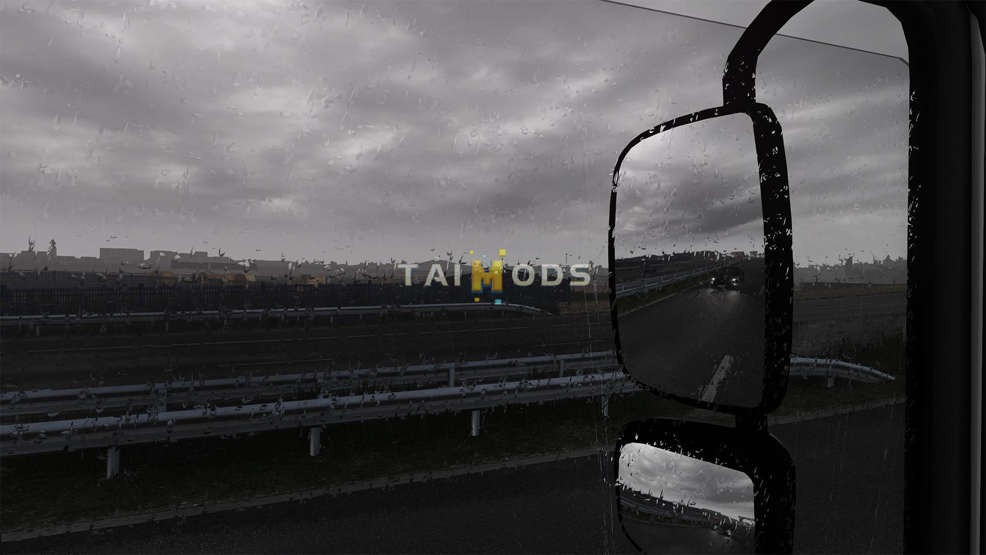 ETS2 - Realistic Rain V3.7 (1.38.x)
