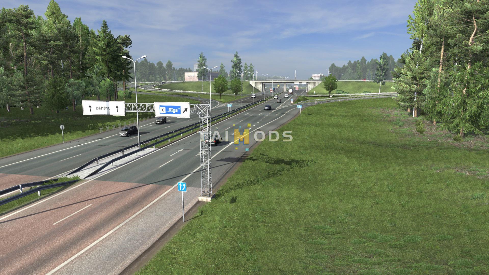 ETS2 - Riga Metro Area Rebuild V0.1 (1.37.x)