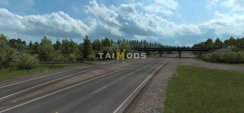 ETS2 - Addon for RusMap 2.1.1: Northern Beauty V2 (1.38.x)