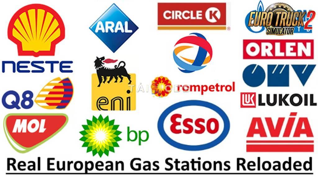 ETS2 - Real European Gas Stations Reloaded V1.2 (1.37.x)