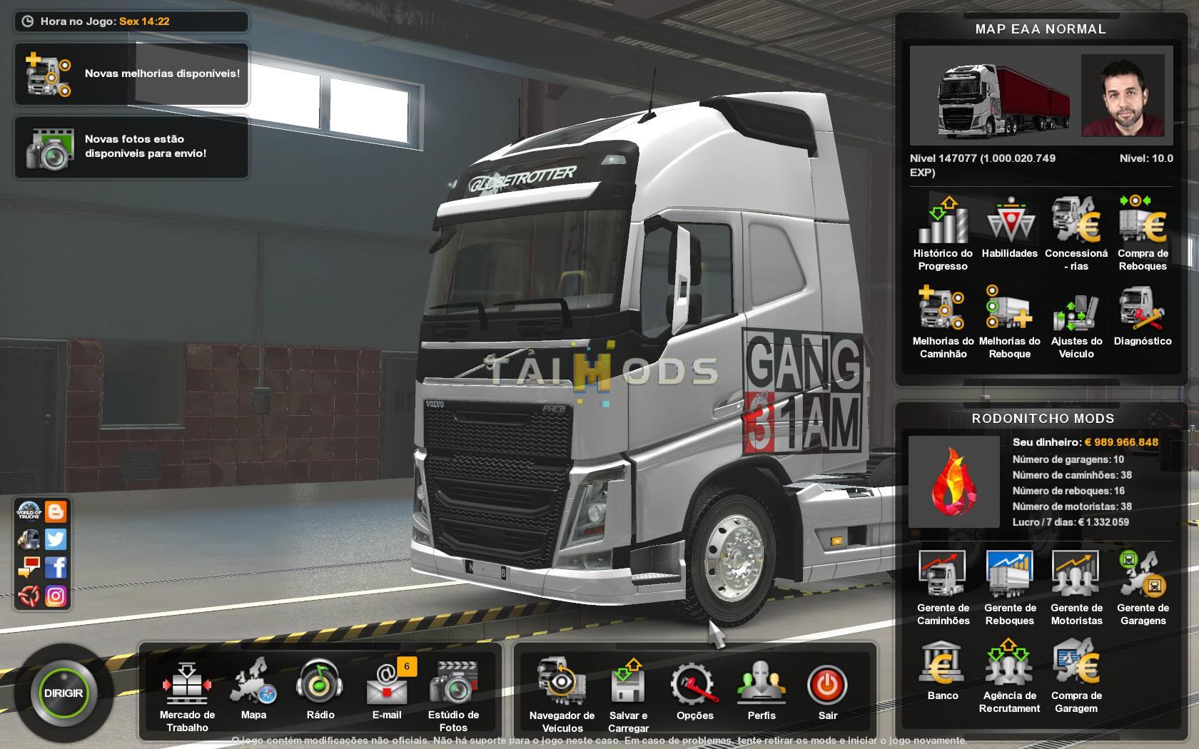 ETS2 - EAA Normal Map V5.4.1 Profile Mod (1.37.x)