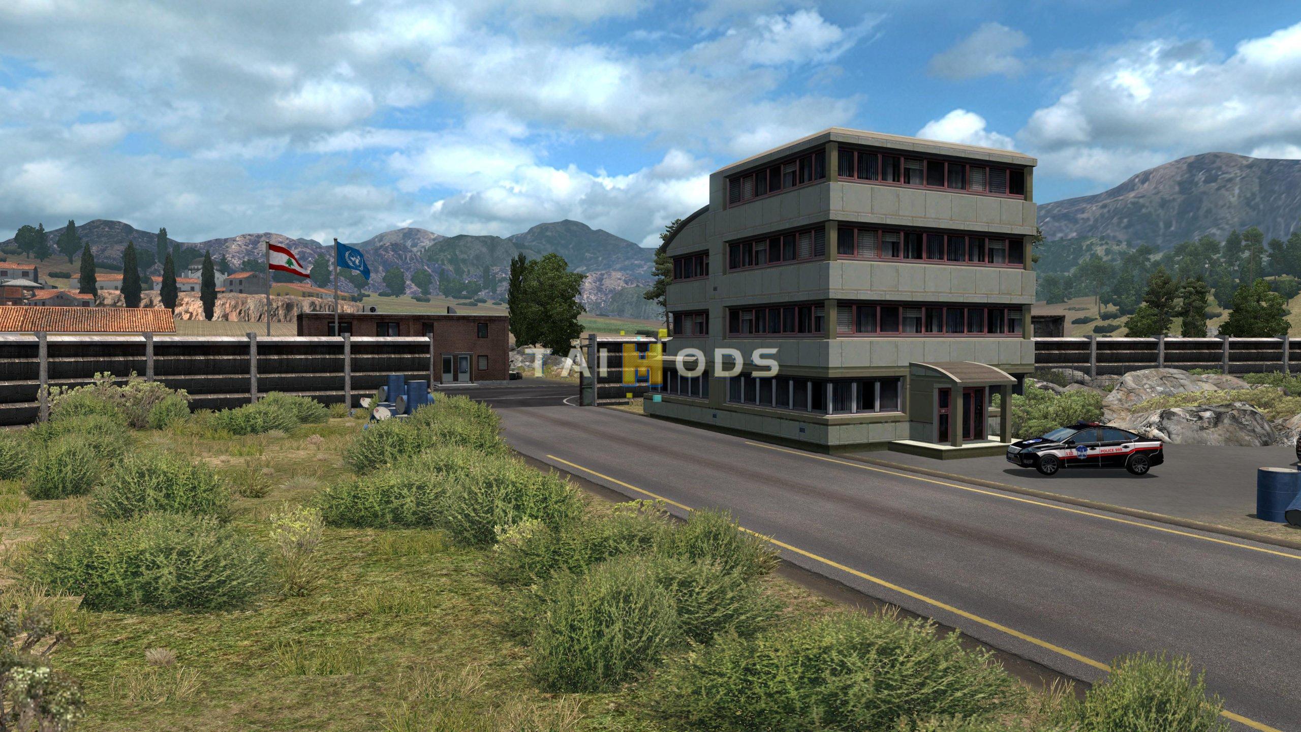 ETS2 - Promods V2.46 Addon: Israel - Lebanon Open Border V3.0 (1.37.x)