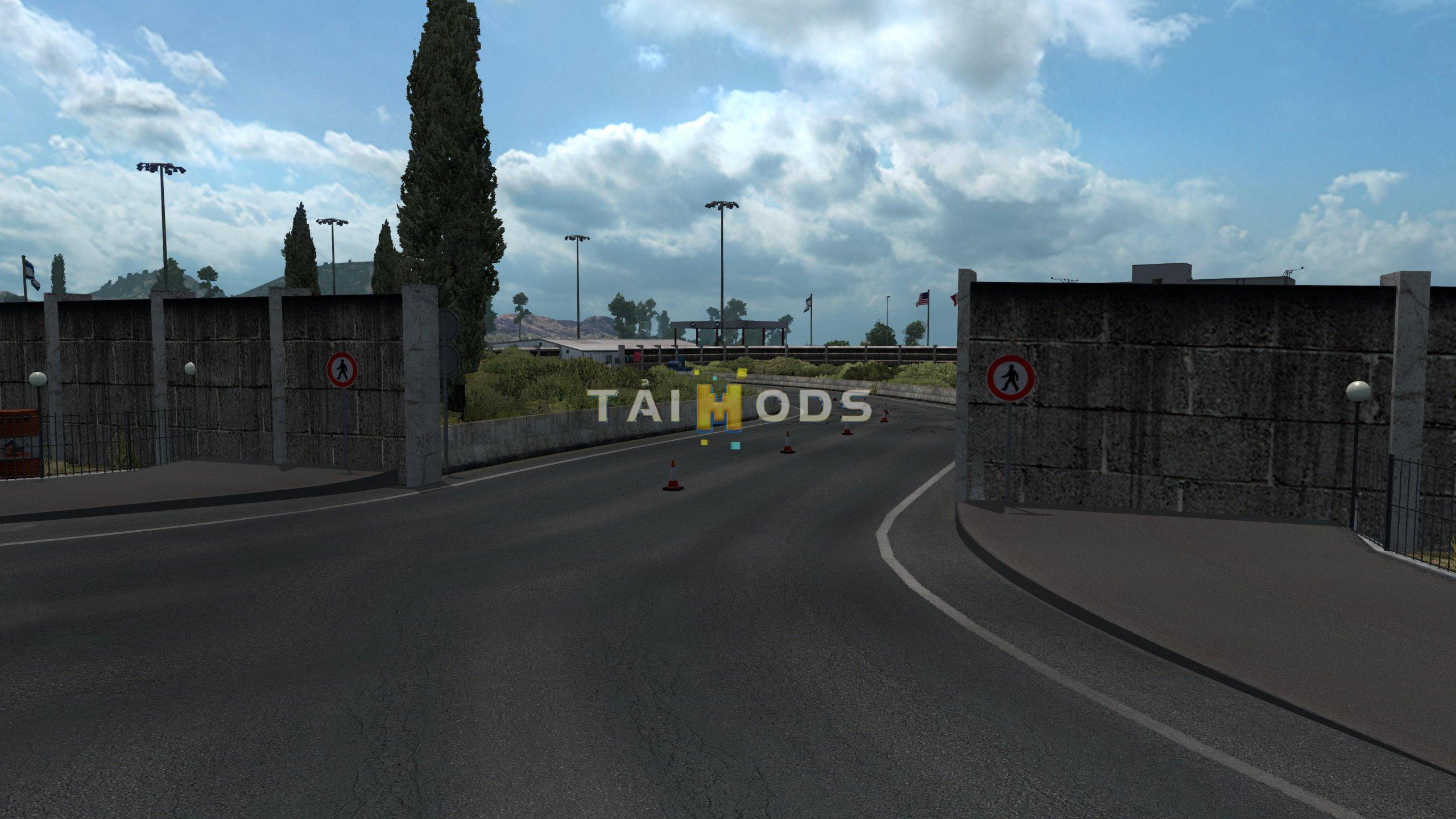 ETS2 - ProMods V2.45 Addon: Israel - Lebanon Open Border V2.0 (1.36.x)
