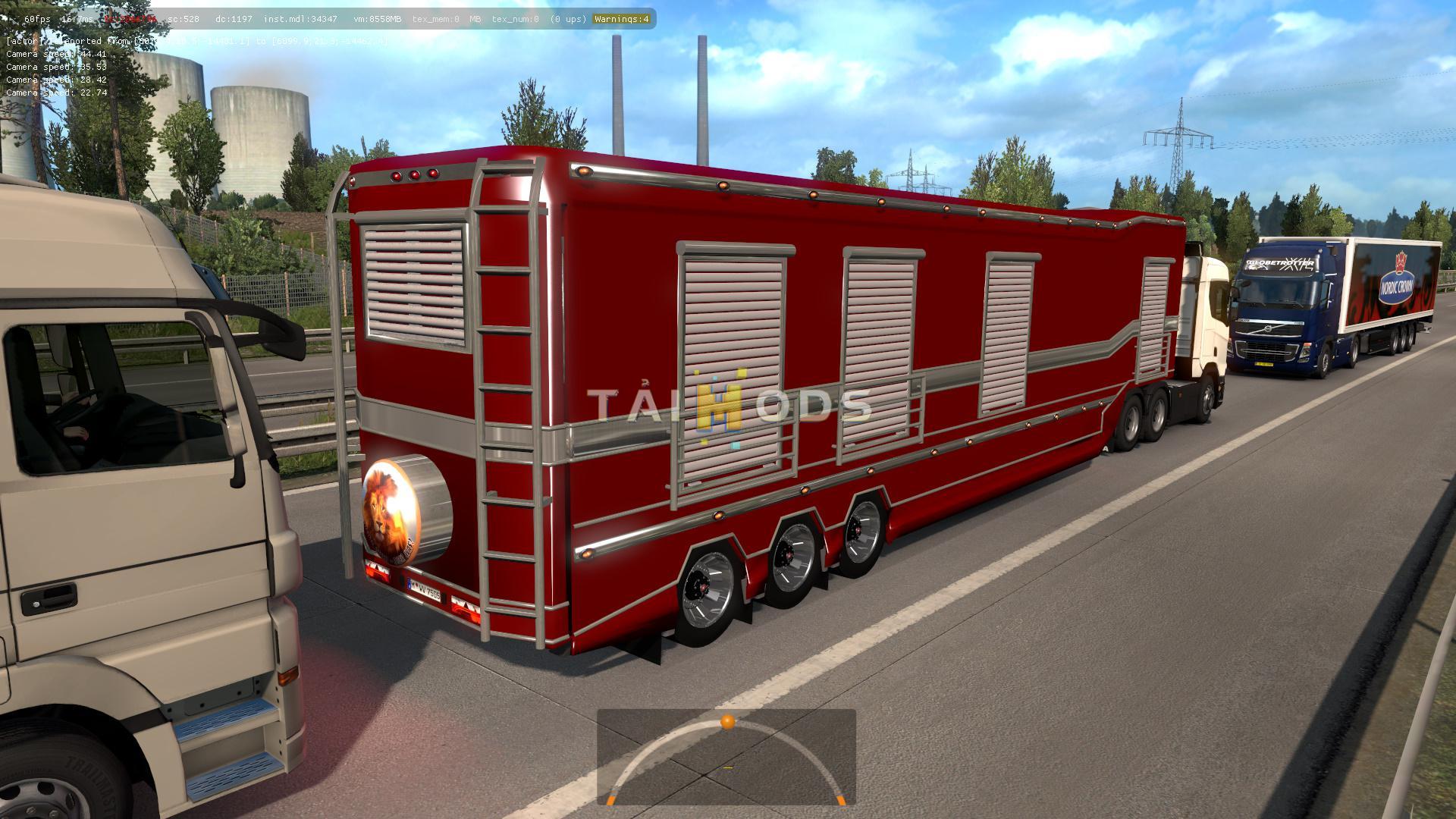 ETS2 - Trailer Caravan in Traffic Mod (1.36.x)
