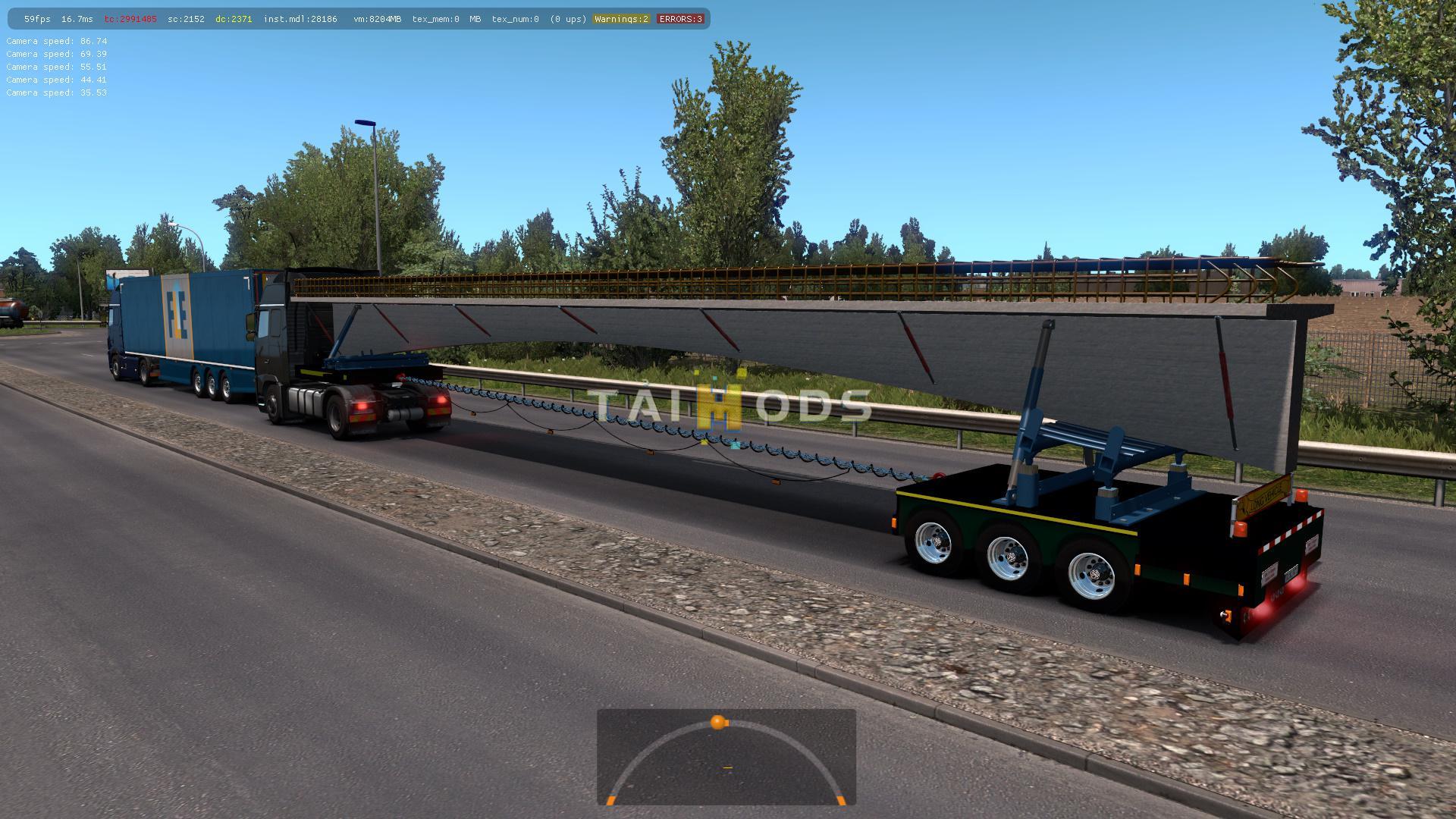 ETS2 - Trailers with Construction Structures in Traffic Mod (1.36.x)