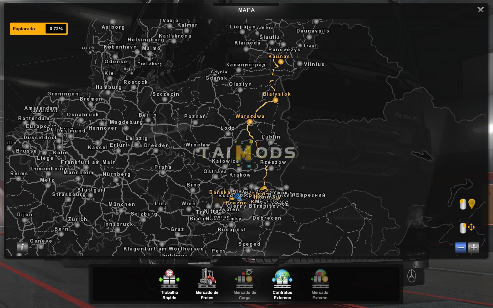 ETS2 - New Slovakia Map Profile Mod (1.36.x)