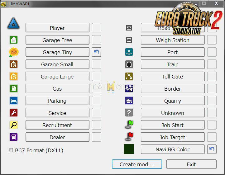ETS2 - Map Icon Changer HIMAWARI (1.36.x)