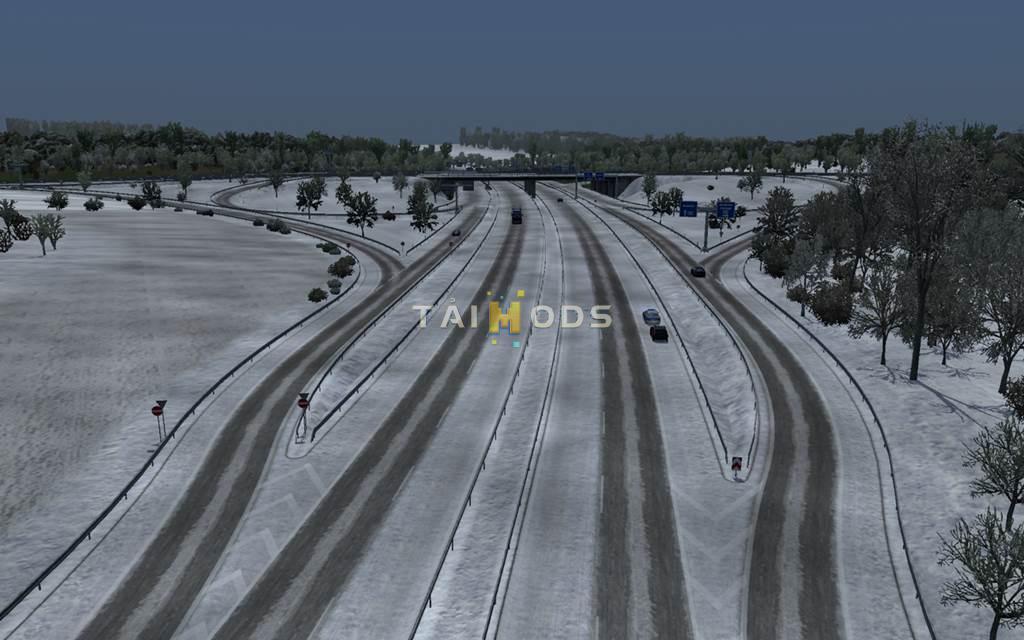 ETS2 - New Real Winter HD 4K V1.1 (1.36.x)