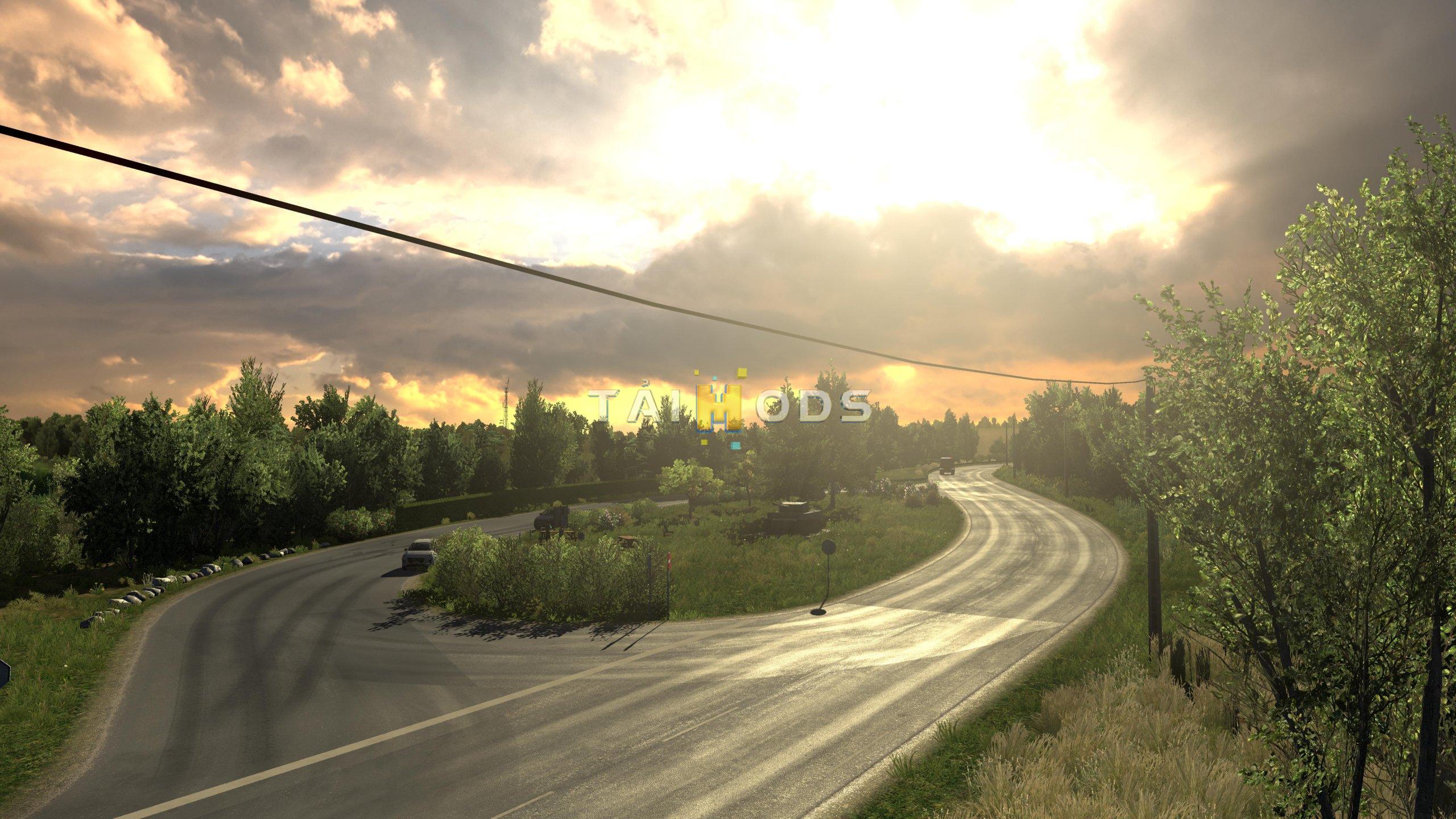 ETS2 - Natura Lux - Enhanced Graphics and Weather Mod (1.36.x)