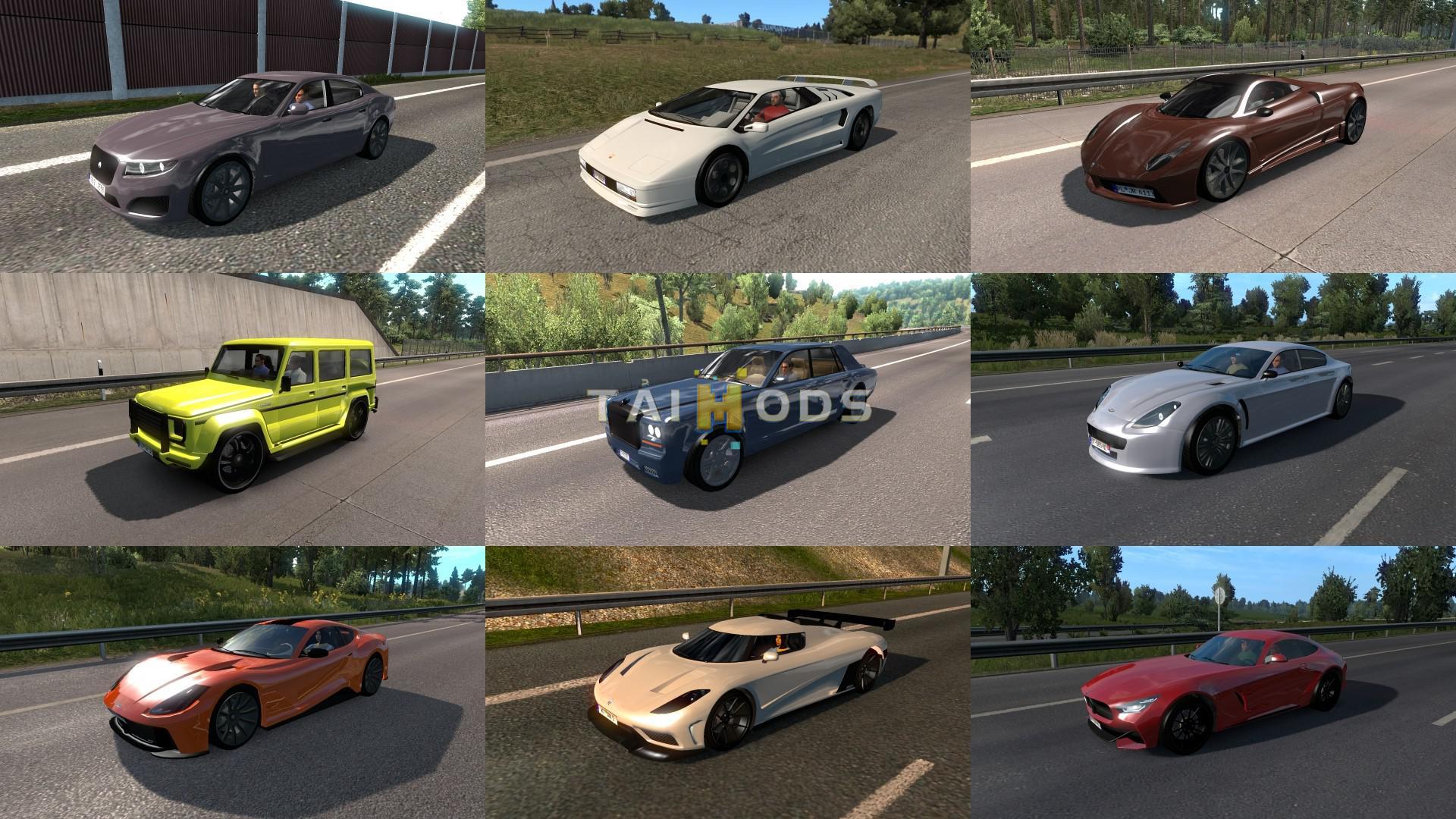 ETS2 - Gta V Traffic Pack V2.3 (1.35+) (1.36.x)