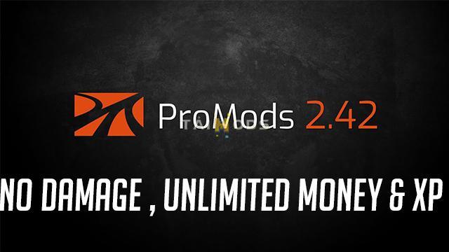 ETS2 - Promod V2.42 No Damage, Money & XP (1.36.x)