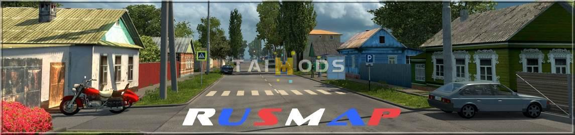 ETS2 - RusMap - Russian Open Spaces Road Connection V3.0 (1.35.x)